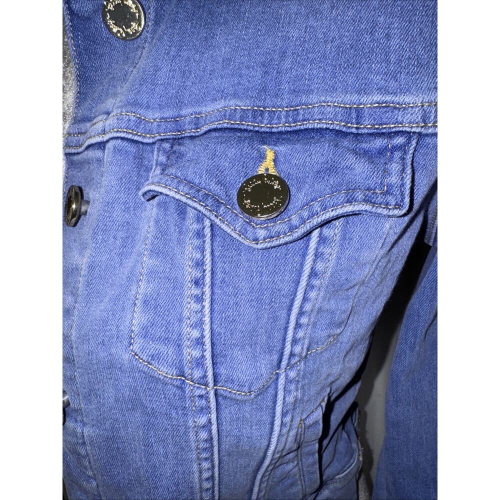 Lily Pulitzer Seaspray Gold Button Denim Jacket Size XS - Picture 5 of 13